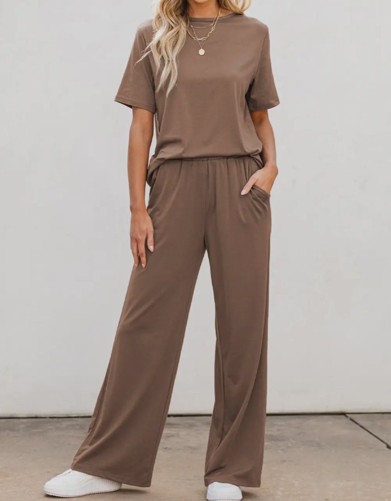 Wide Leg Pant Set