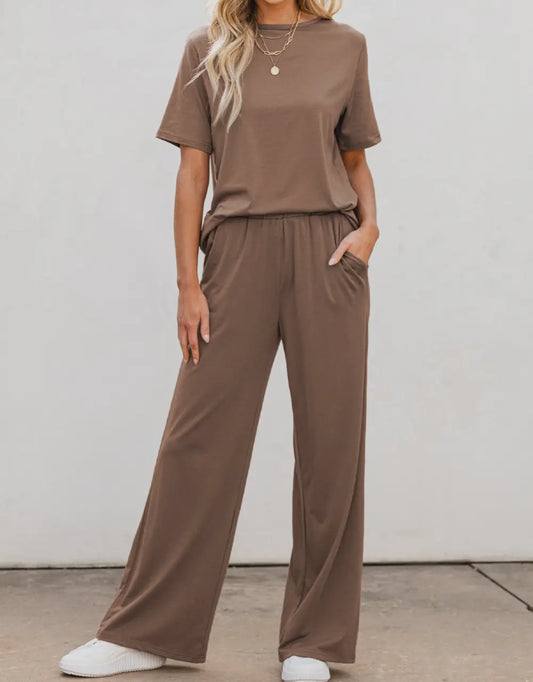 Wide Leg Pant Set