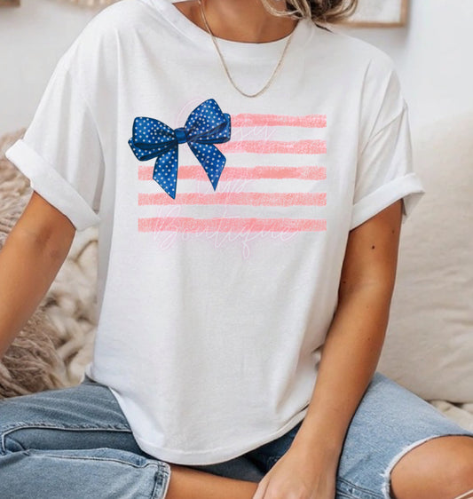 Bow American Flag Shirt