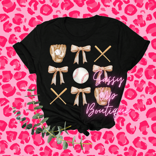 Baseballs and Bows Shirt