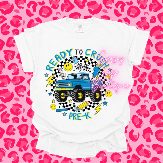 Grade Level Monster Truck Shirts