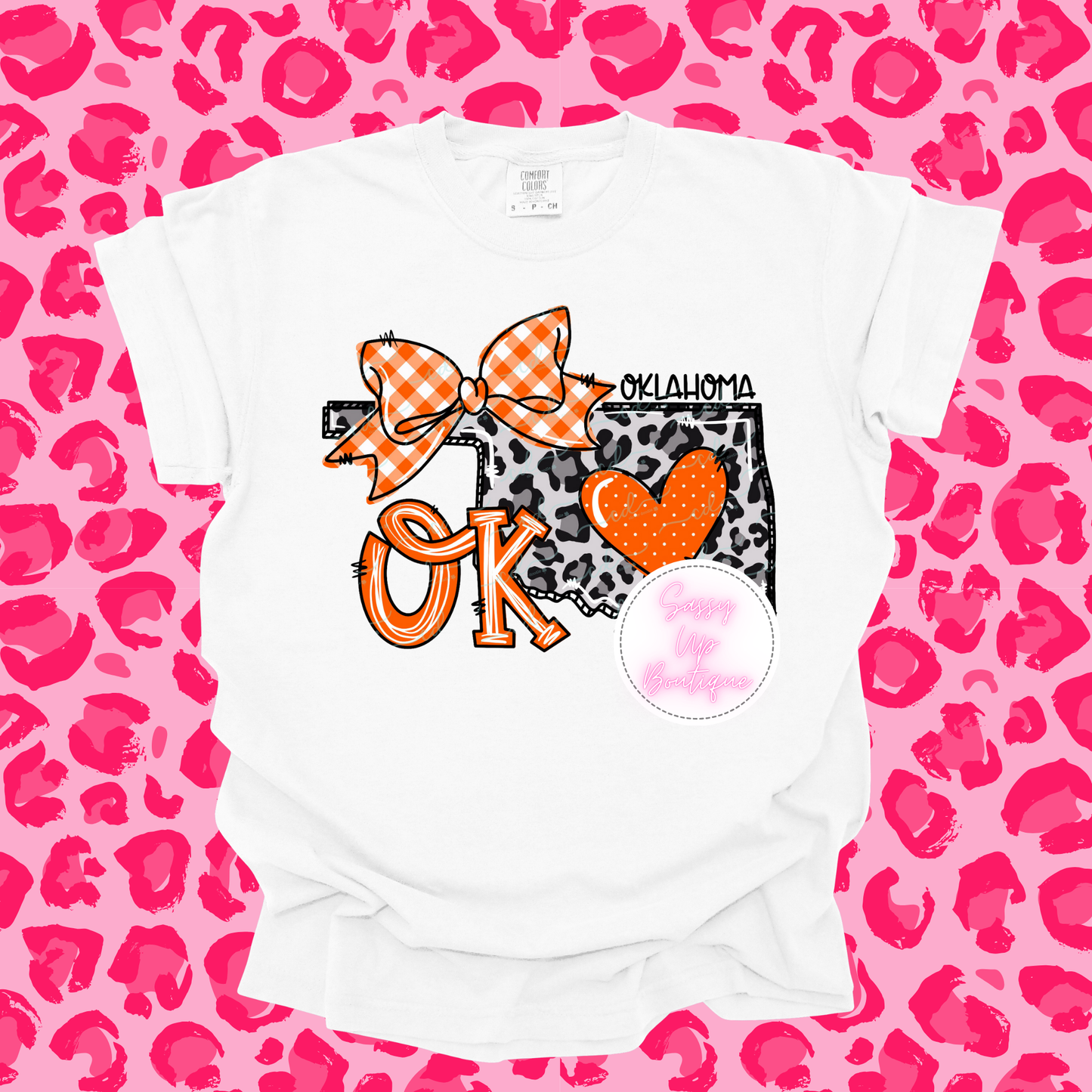 Orange Oklahoma with Bow Shirt