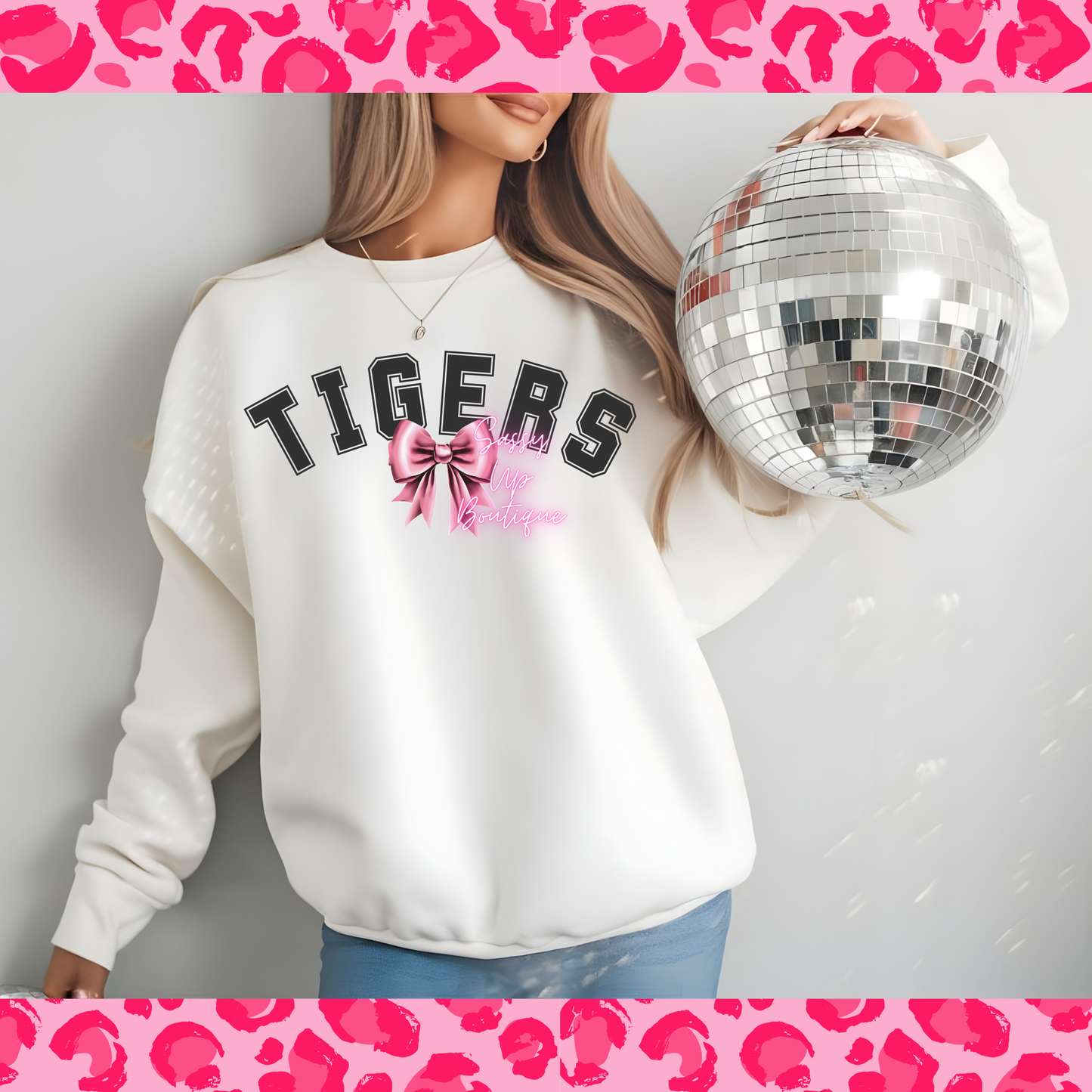 Tigers Pink Bow Shirt