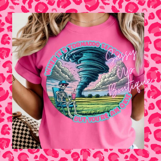 Oklahoma Skeleton Tornado Shirt