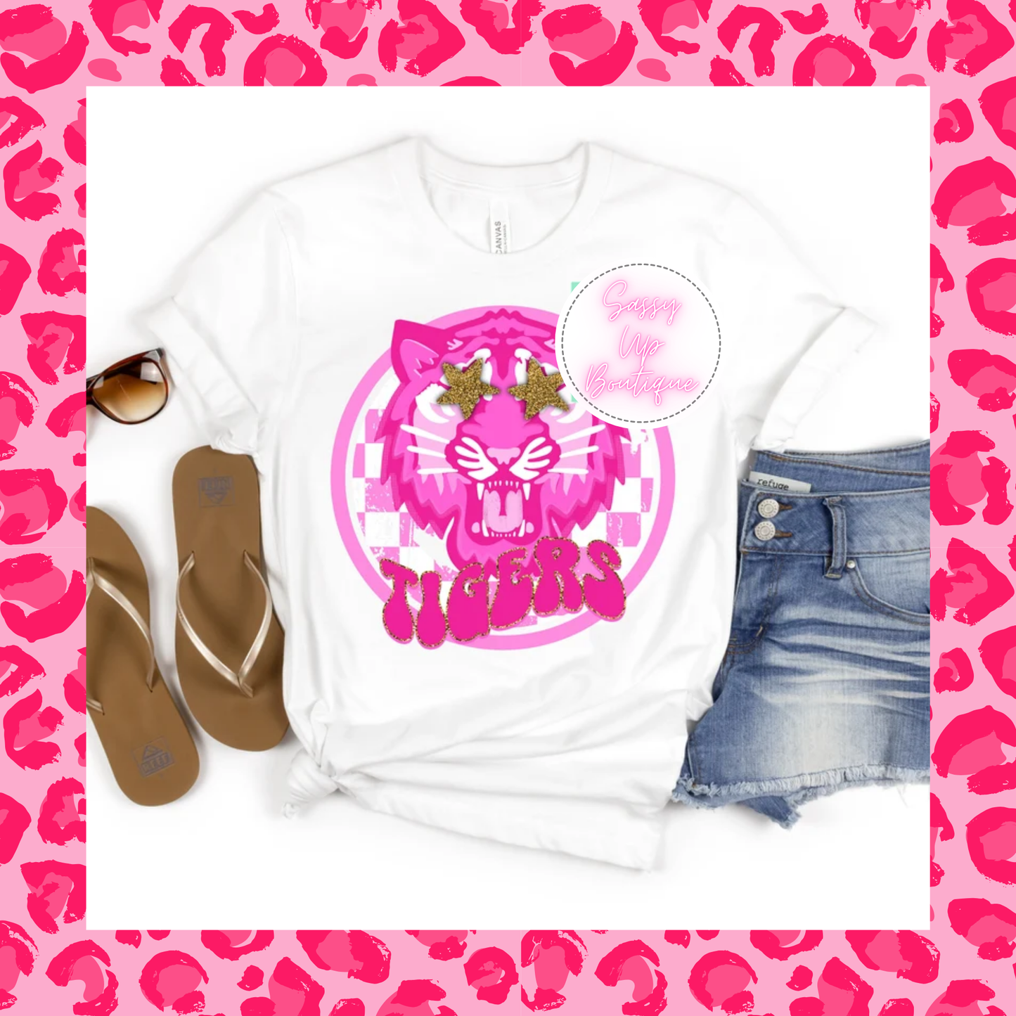 Pink School Spirit Preppy Shirt