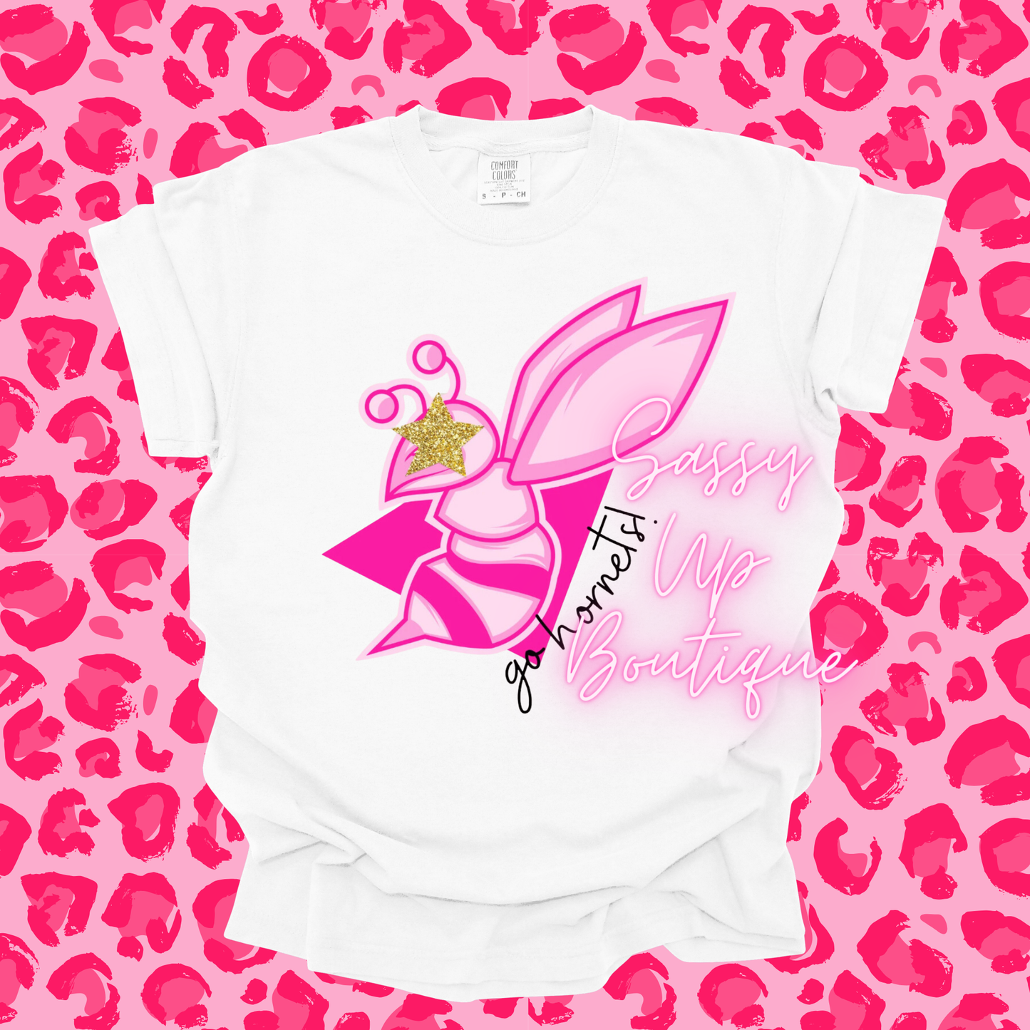 Pink Hornets School Spirit Shirt