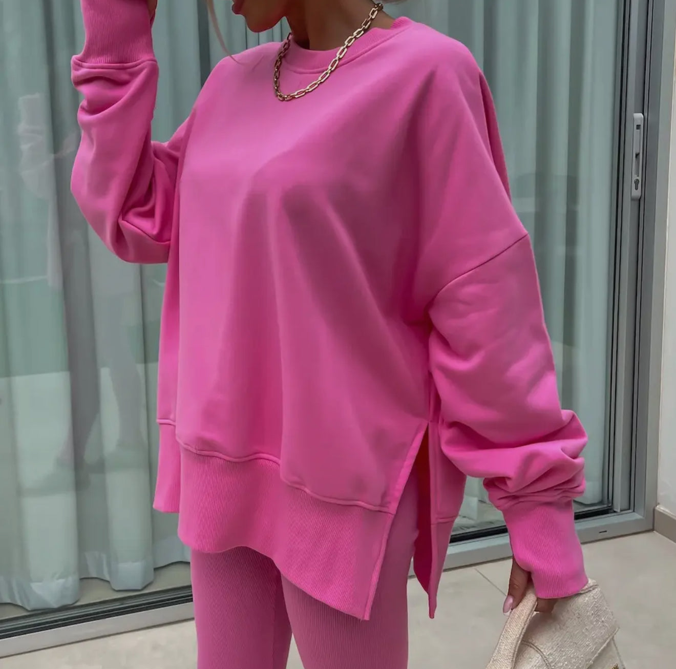Sweatsuit set with leggings