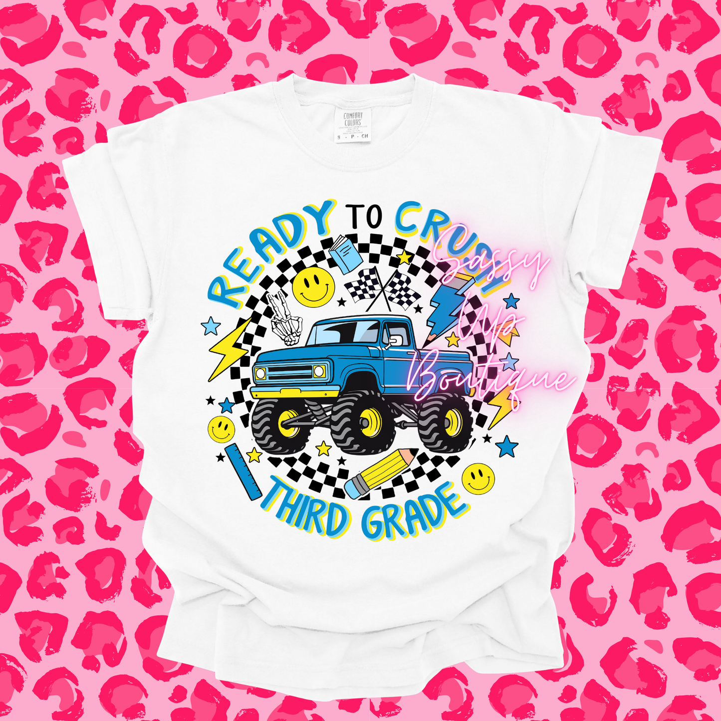 Grade Level Monster Truck Shirts