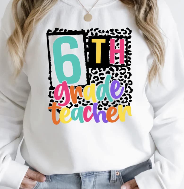 Grade Level Teacher Shirts (K-8th)