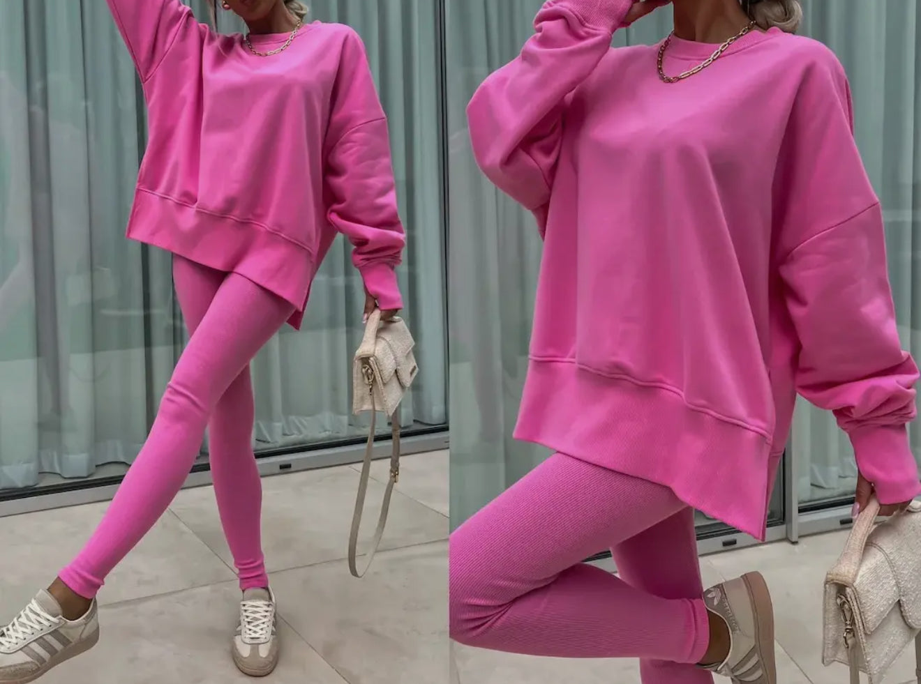 Sweatsuit set with leggings