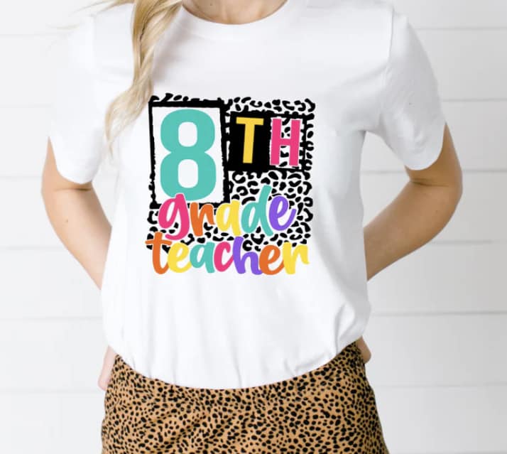 Grade Level Teacher Shirts (K-8th)