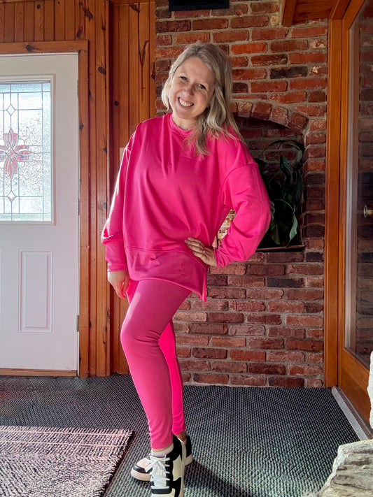 Sweatsuit set with leggings