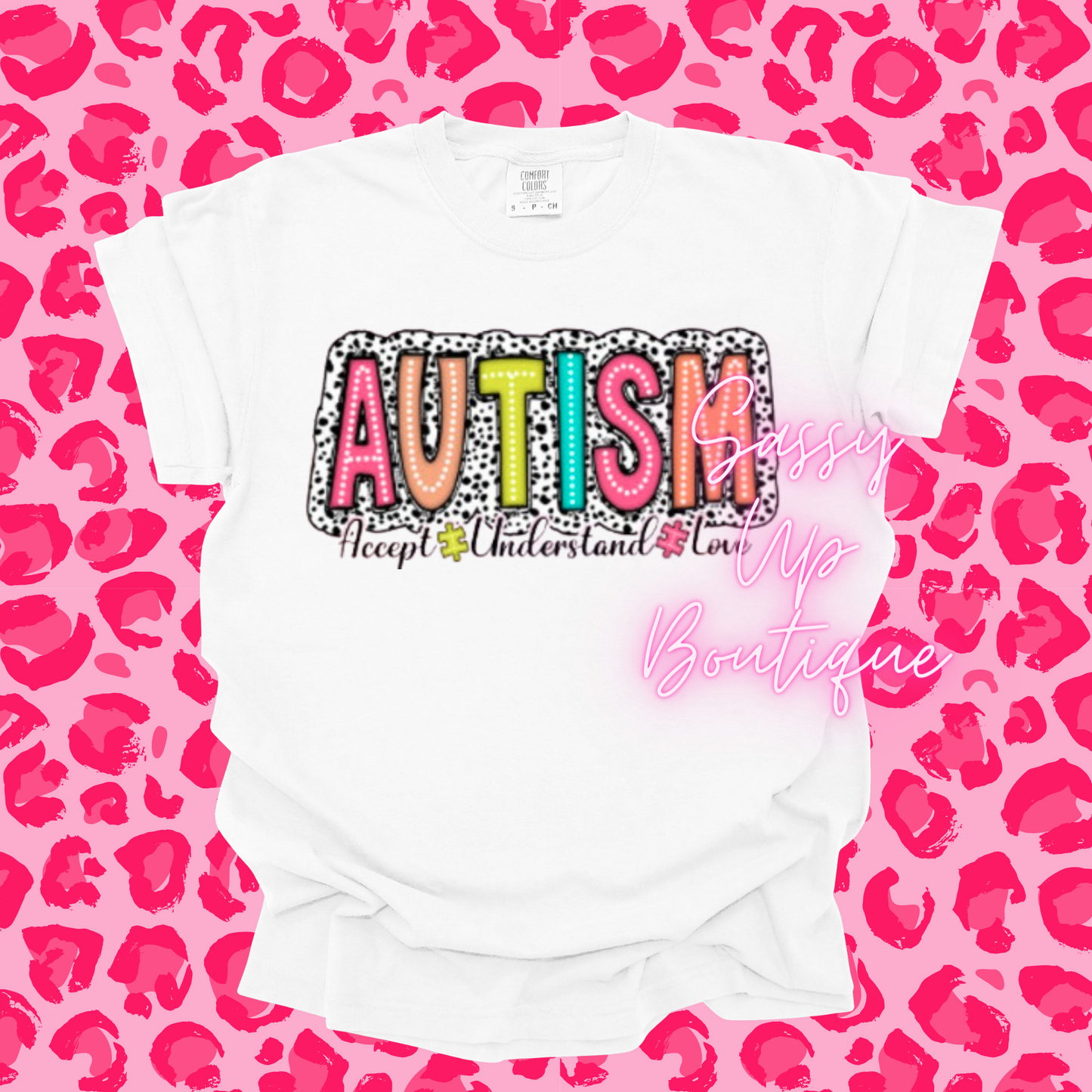 Autism Awareness Dalmation Spots Shirt