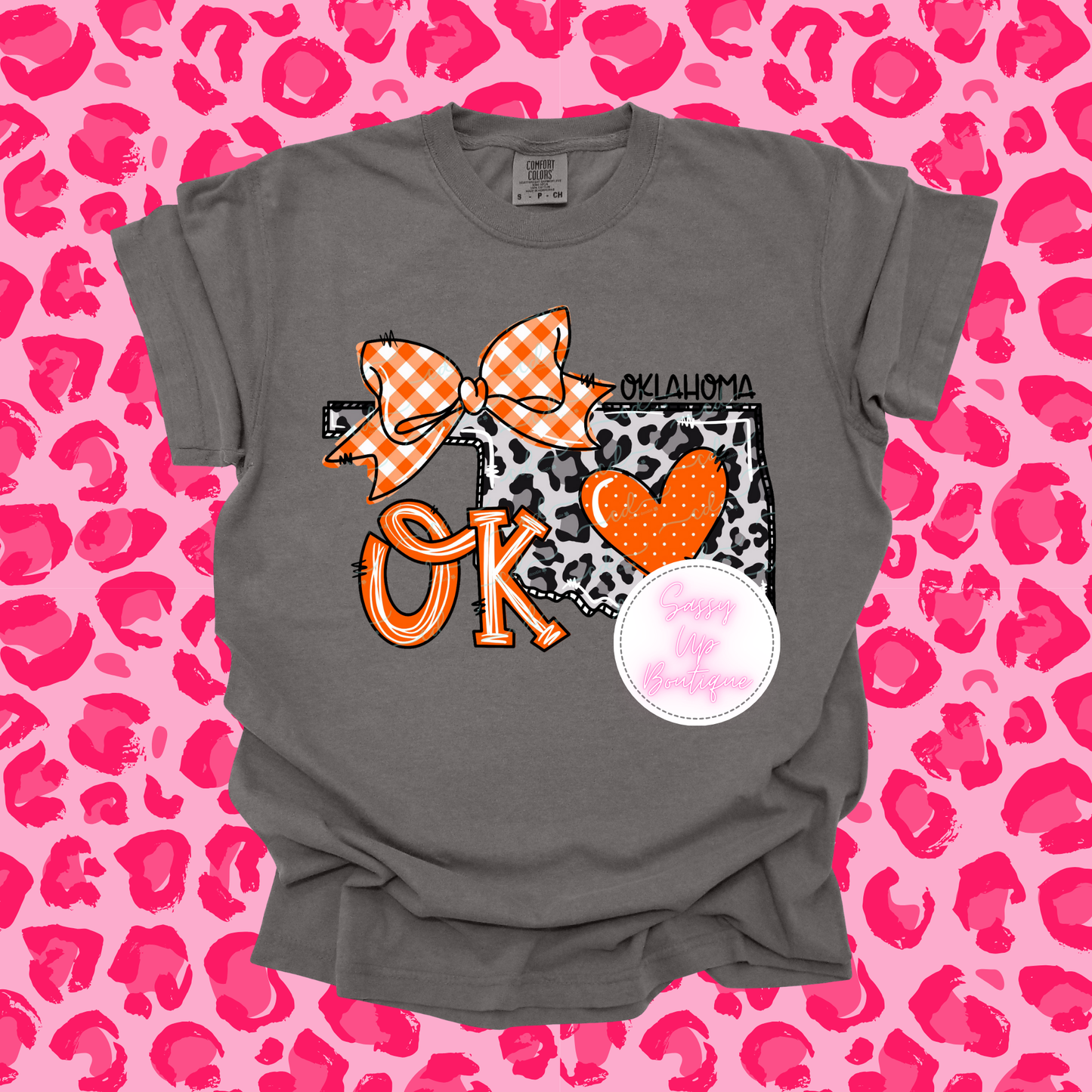 Orange Oklahoma with Bow Shirt