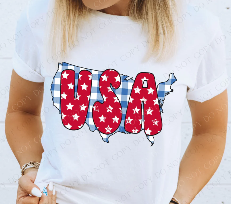 USA Bubble Letter Shirt