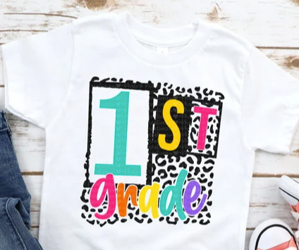 Grade Level Leopard Shirts (PK-8th)