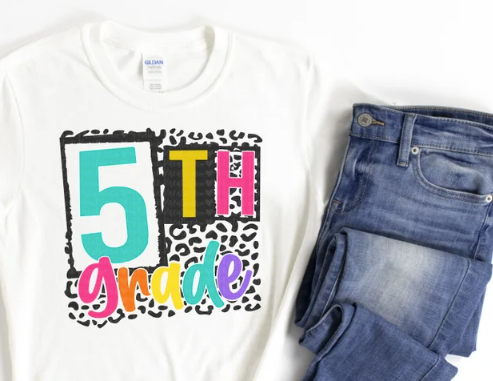 Grade Level Leopard Shirts (PK-8th)