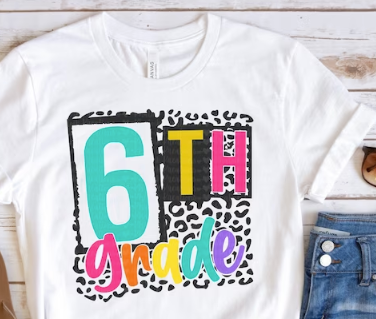 Grade Level Leopard Shirts (PK-8th)