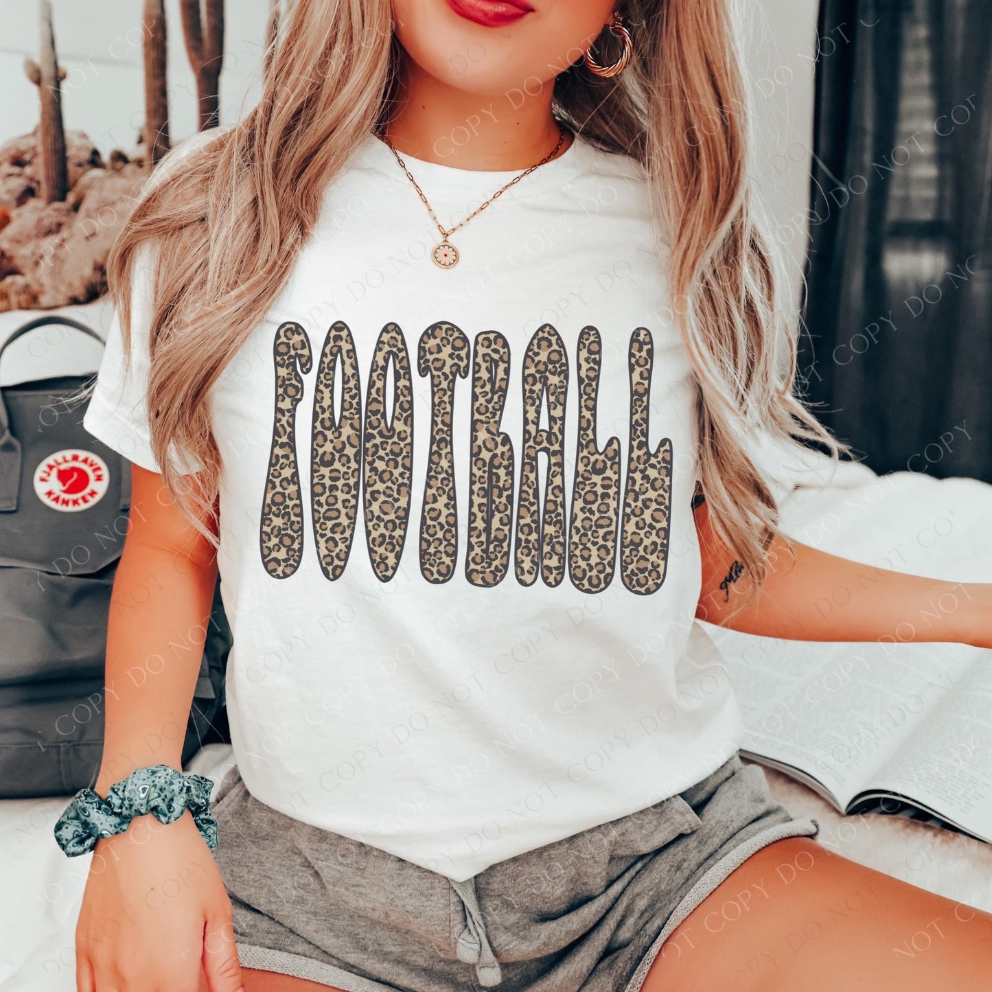 Bubble Leopard Letter Shirts