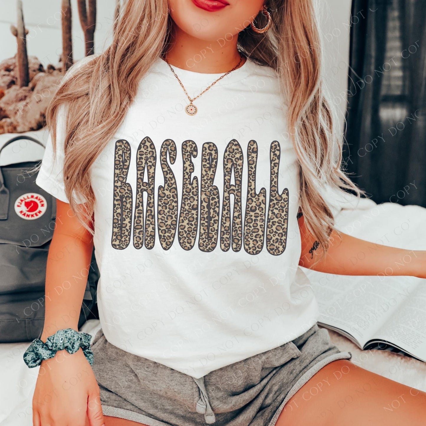 Bubble Leopard Letter Shirts