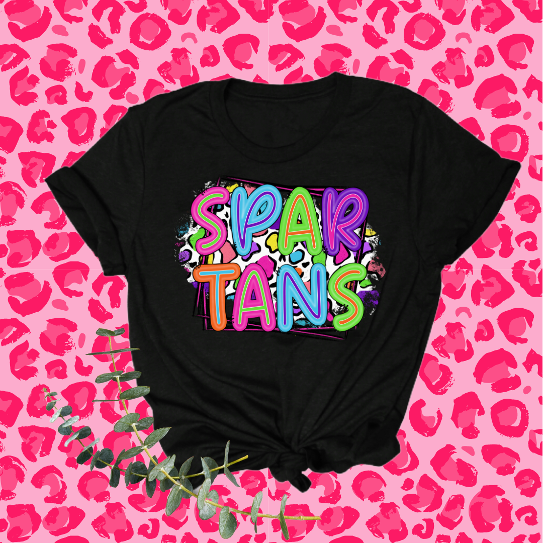 Multicolor Leopard School Spirit Shirt