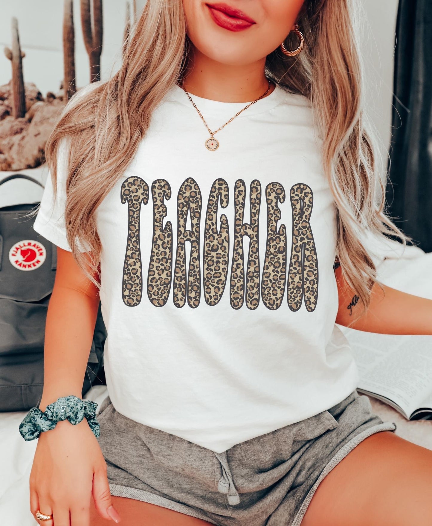 Bubble Leopard Letter Shirts