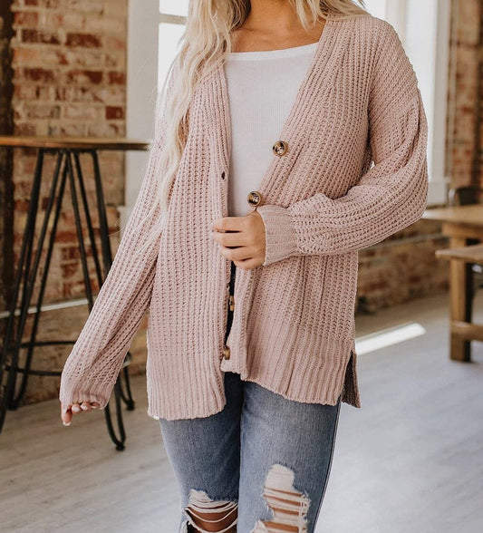 Khaki Knit Cardigan