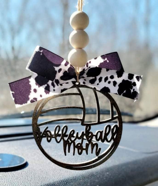 Volleyball Mom Car Charm