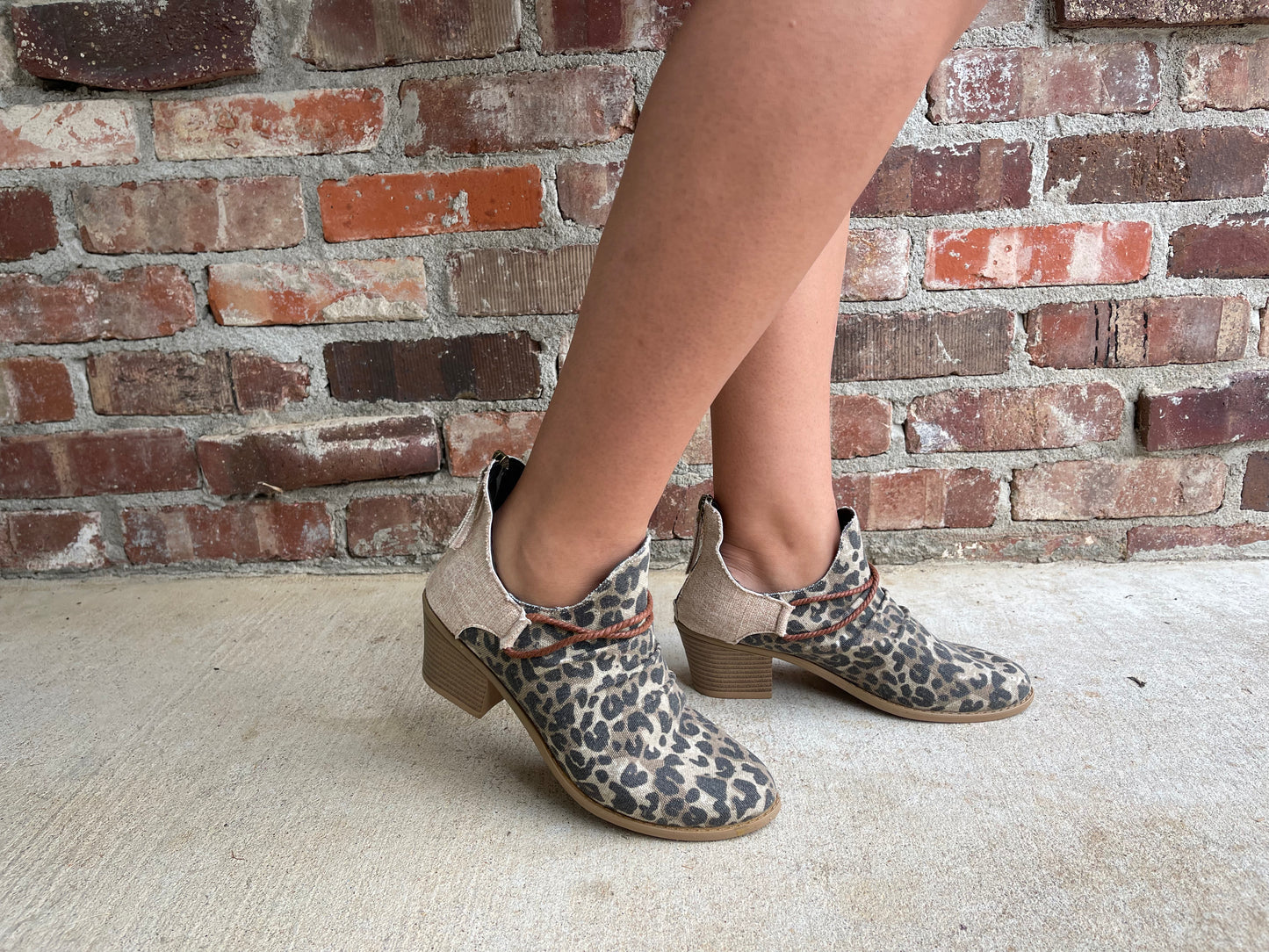 Leopard Ankle Boots